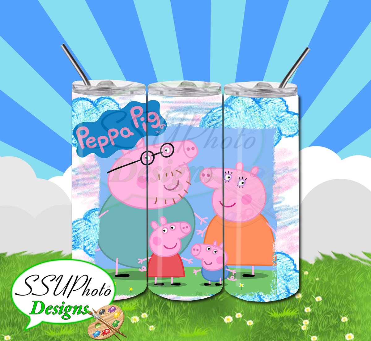 Peppa Pig Large Tumbler Cup 430ml Capacity for sale online