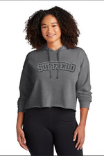 Suffield Embroidered/Look Crop Hoodie