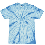 Tie-Dye Mens/Unisex Cotton Short Sleeve Shirt Spider Wash