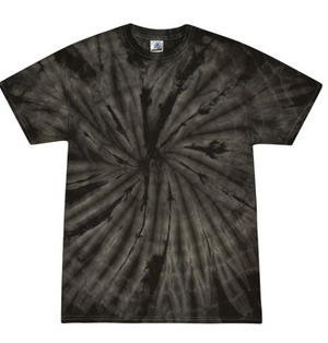 Tie-Dye Mens/Unisex Cotton Short Sleeve Shirt Spider Wash