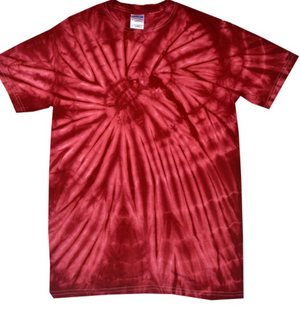 Tie-Dye Mens/Unisex Cotton Short Sleeve Shirt Spider Wash