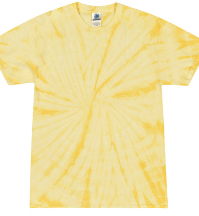 Tie-Dye Mens/Unisex Cotton Short Sleeve Shirt Spider Wash