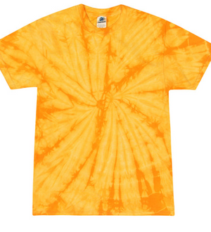 Tie-Dye Mens/Unisex Cotton Short Sleeve Shirt Spider Wash