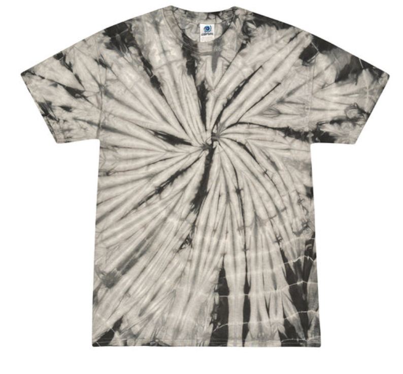 Tie-Dye Mens/Unisex Cotton Short Sleeve Shirt Spider Wash