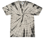 Tie-Dye Mens/Unisex Cotton Short Sleeve Shirt Spider Wash