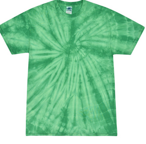 Tie-Dye Mens/Unisex Cotton Short Sleeve Shirt Spider Wash