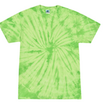 Tie-Dye Mens/Unisex Cotton Short Sleeve Shirt Spider Wash