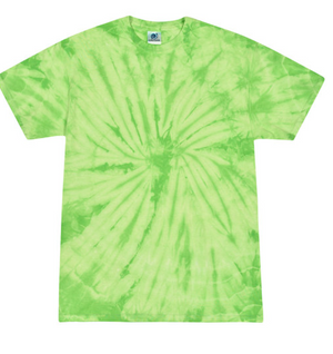 Tie-Dye Mens/Unisex Cotton Short Sleeve Shirt Spider Wash