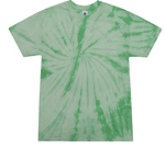 Tie-Dye Mens/Unisex Cotton Short Sleeve Shirt Spider Wash