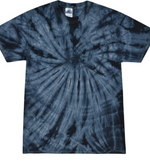 Tie-Dye Mens/Unisex Cotton Short Sleeve Shirt Spider Wash