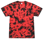 Tie-Dye Mens/Unisex Cotton Short Sleeve Shirt Crystal Wash