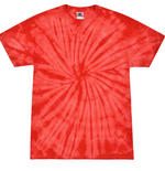 Tie-Dye Mens/Unisex Cotton Short Sleeve Shirt Spider Wash