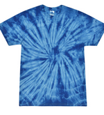 Tie-Dye Mens/Unisex Cotton Short Sleeve Shirt Spider Wash