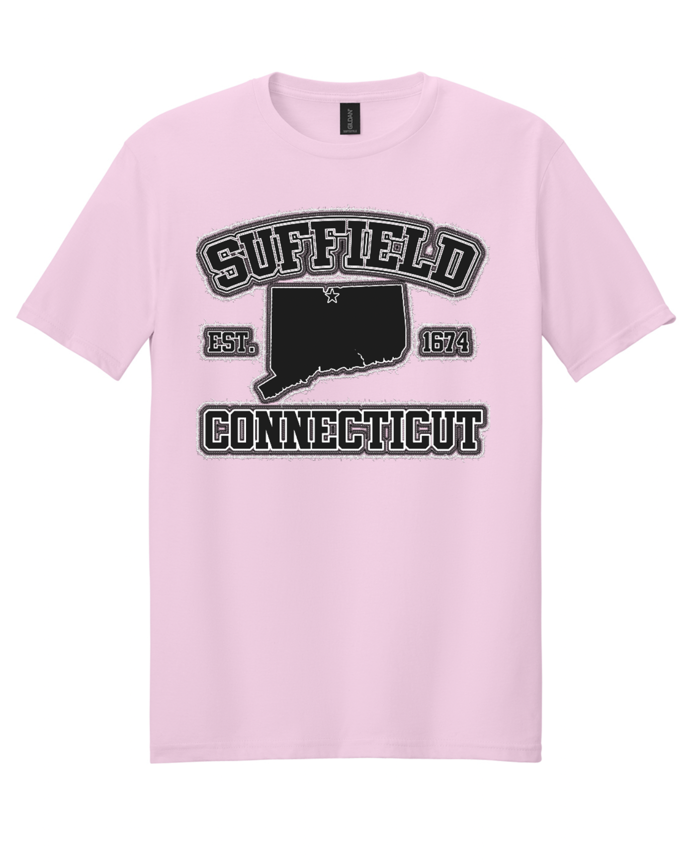 Suffield Embroidered/Look SoftStyle Tee Unisex