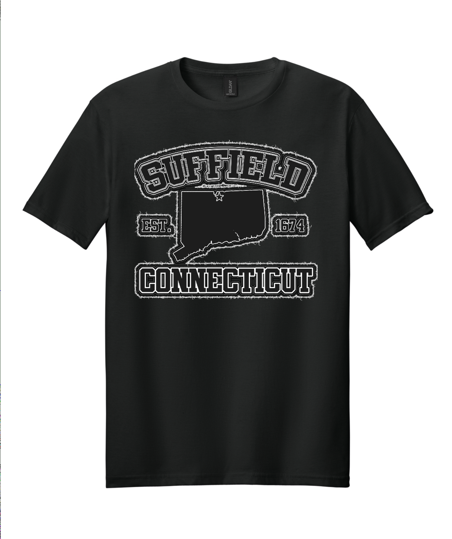 Suffield Embroidered/Look SoftStyle Tee Unisex