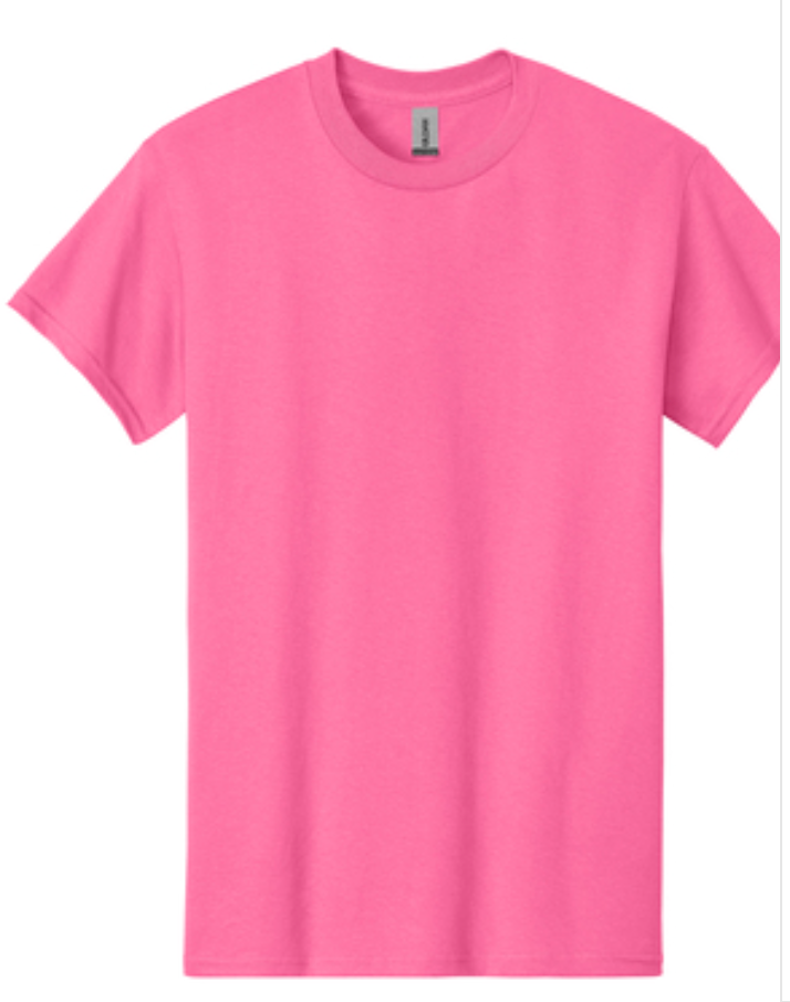 Gildan Safety Pink Mens/Unisex S/S Shirts