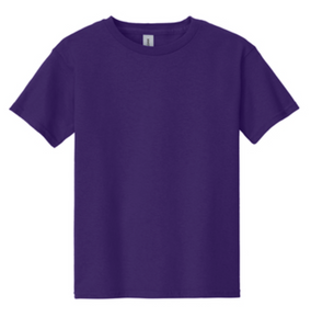 Gildan Toddler 100% Cotton Short Sleeve Shirts Purple