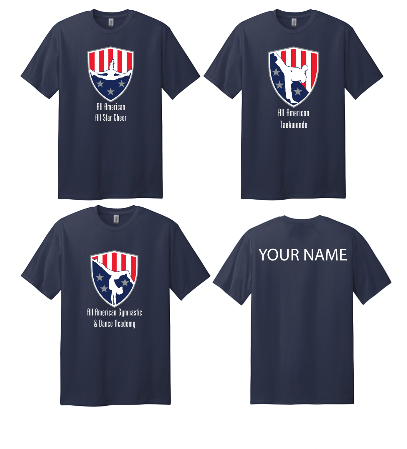 All American Gymnastics and Dance Academy T Shirts