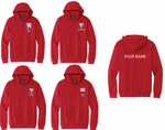 All American Gymnastics and Dance Hoodies small logo