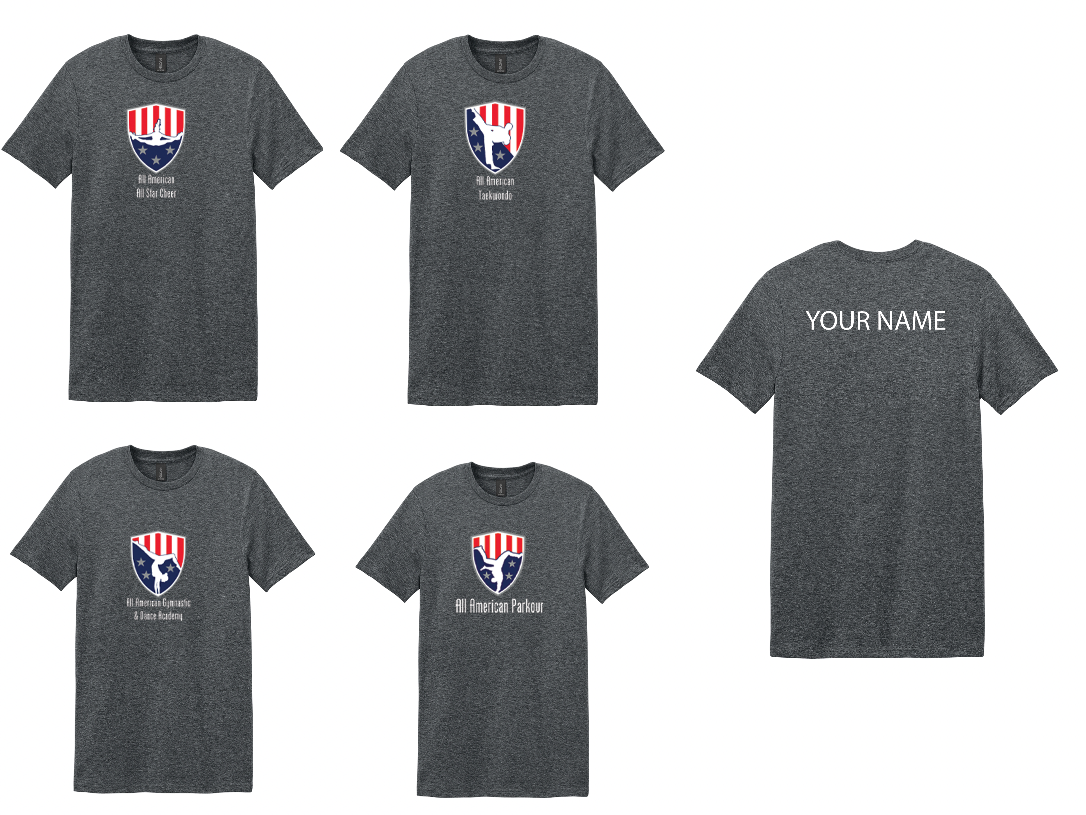 All American Gymnastics and Dance Academy T Shirts