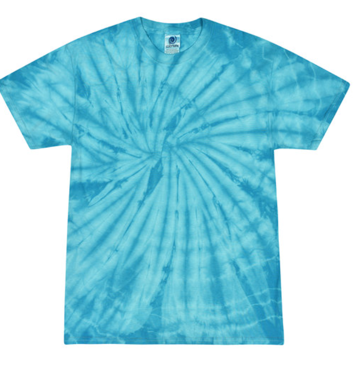 Tie-Dye Mens/Unisex Cotton Short Sleeve Shirt Spider Wash