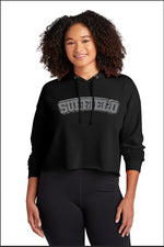 Suffield Embroidered/Look Crop Hoodie