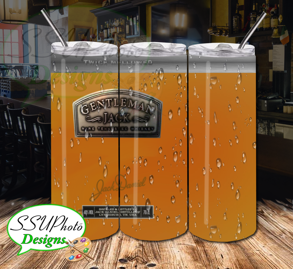 Gentleman Jack 20 OZ Skinny TumblerD Digital Design