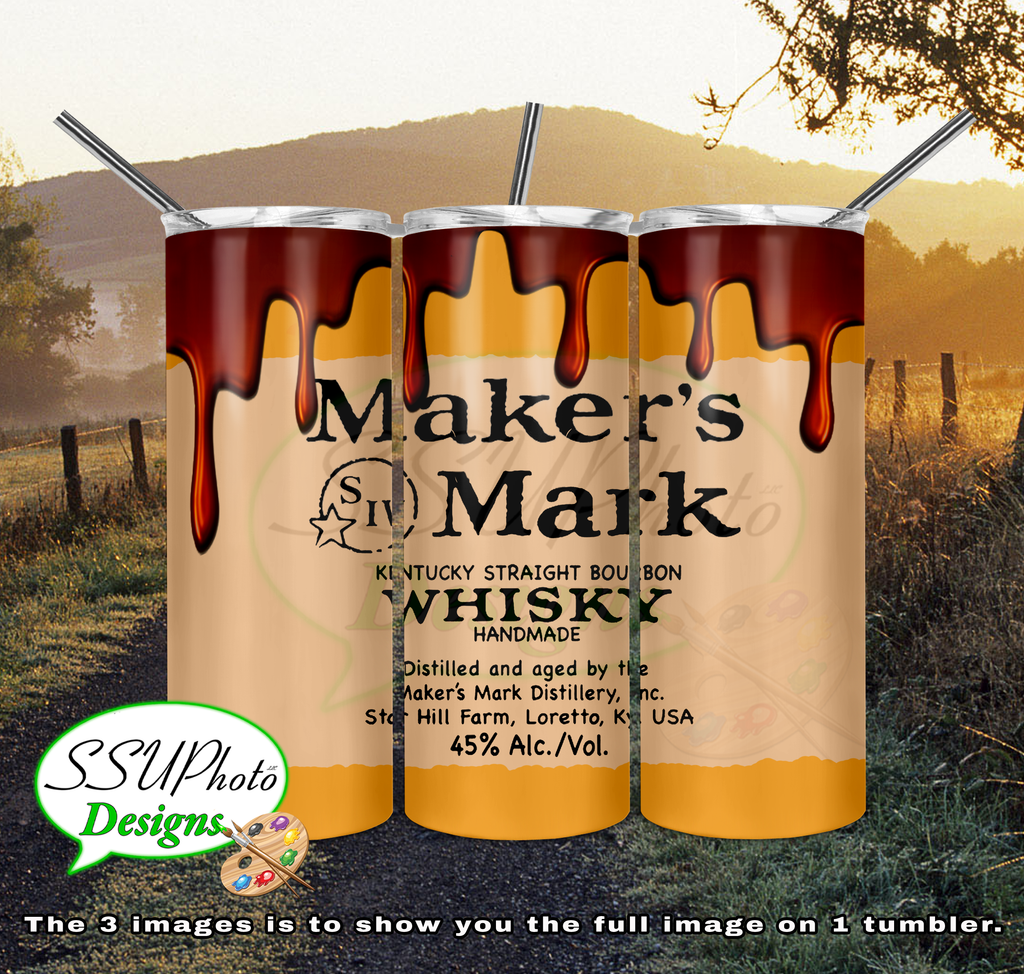 Makers Mark 20 oz and 30oz OZ Skinny TumblerD Digital Design