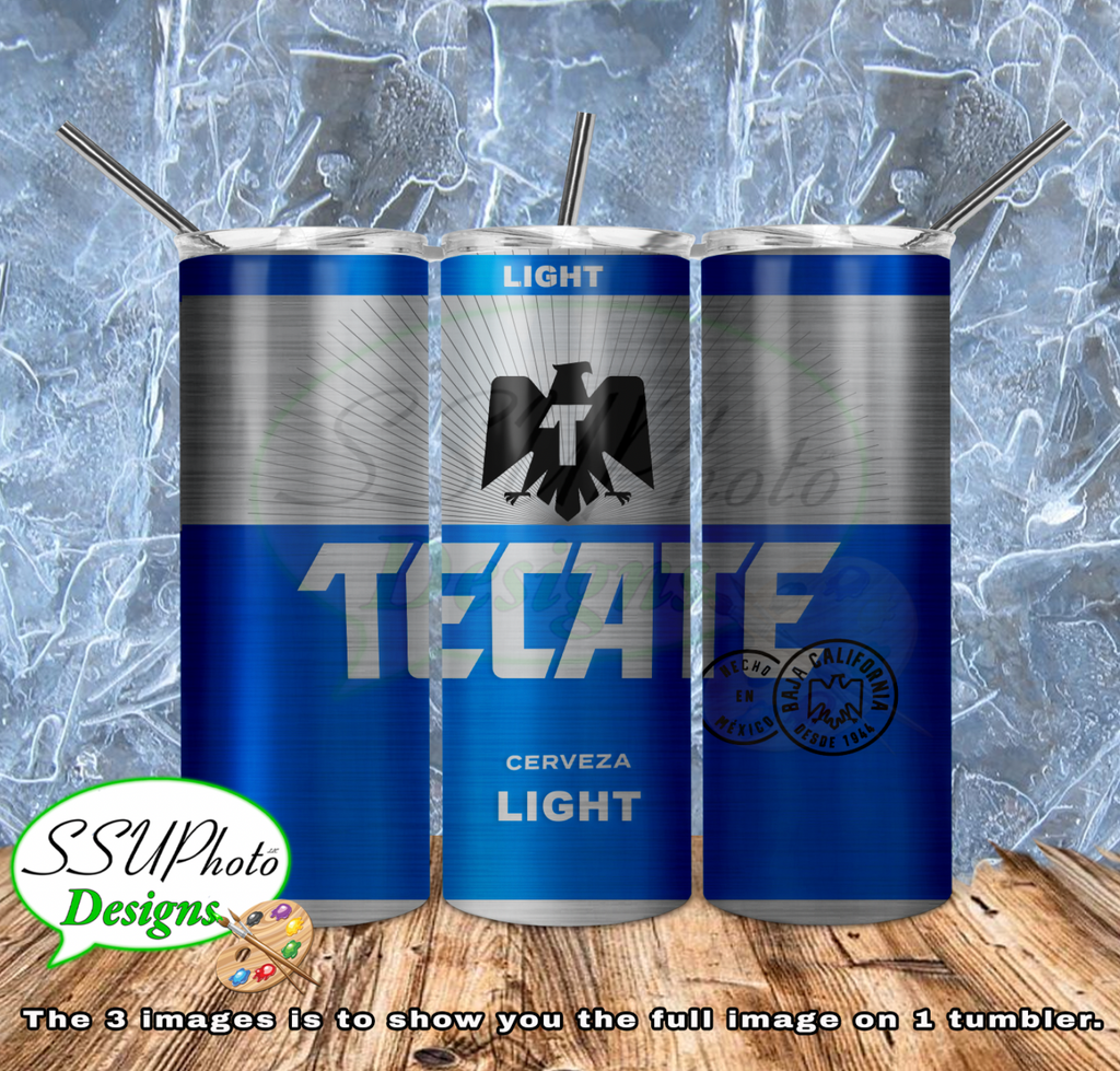 Tecate 20 oz and 30 OZ Skinny TumblerD Digital Design