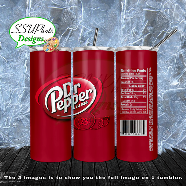 Dr Pepper is The Way 20oz & 30oz Skinny Tumbler Wrap