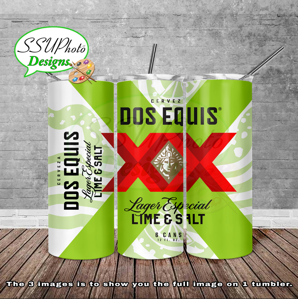 Dos lime and Salt   20 oz and 30oz OZ Skinny TumblerD Digital Design