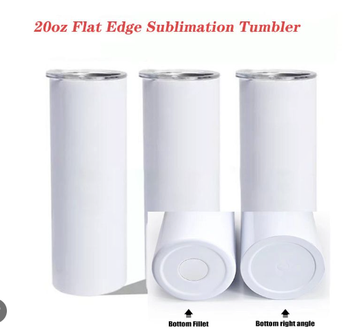 Custom Promotional 25 Count 20oz Sublimation Flat Bottom Tumbler from  Factory