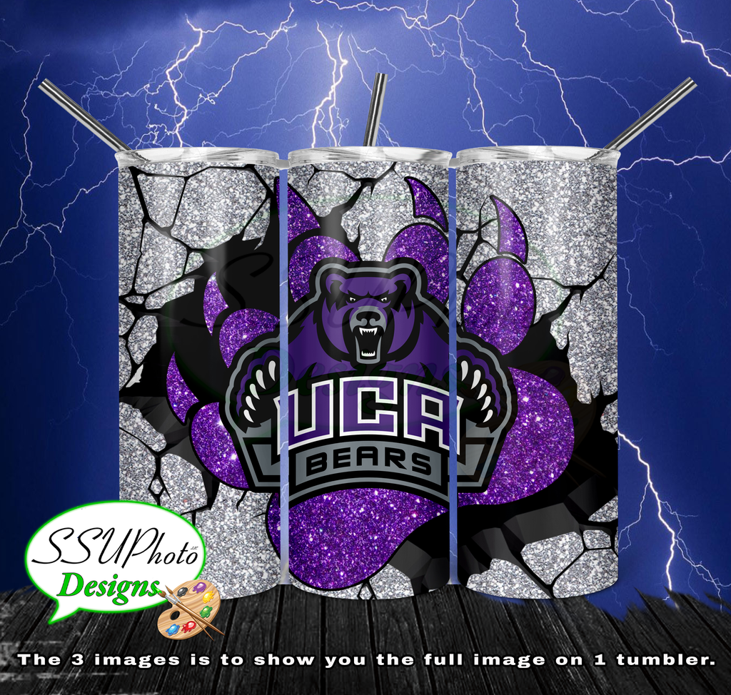 UCA Bears 20 oz and 30oz OZ Skinny TumblerD Digital Design